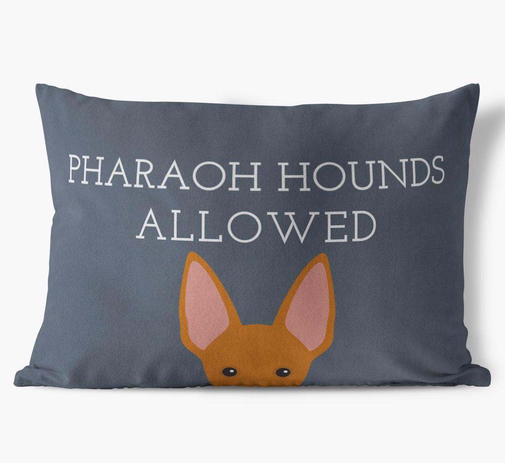 Dogs Allowed: Personalised {breedFullName} Soft Touch Cushion