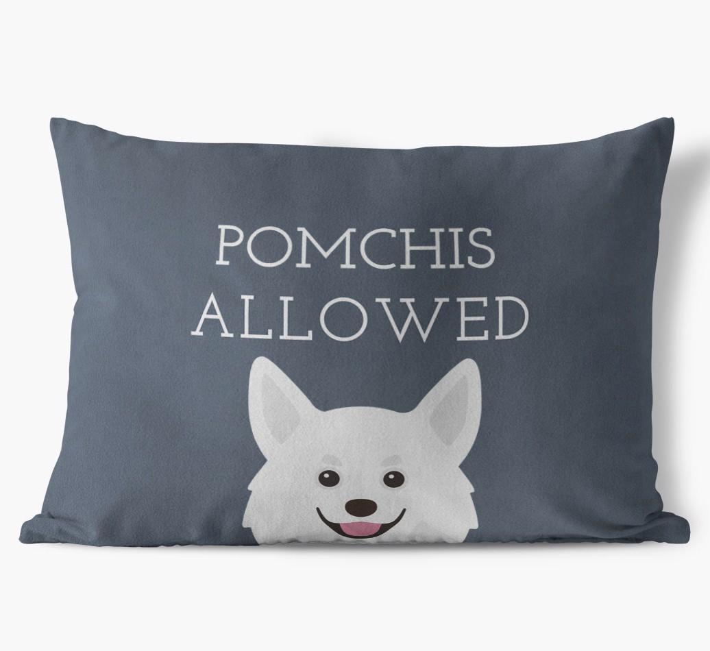 Dogs Allowed: Personalized {breedFullName} Soft Touch Pillow