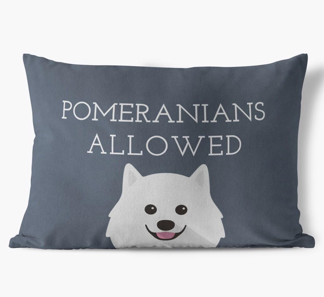 Dogs Allowed: Personalized {breedFullName} Soft Touch Pillow