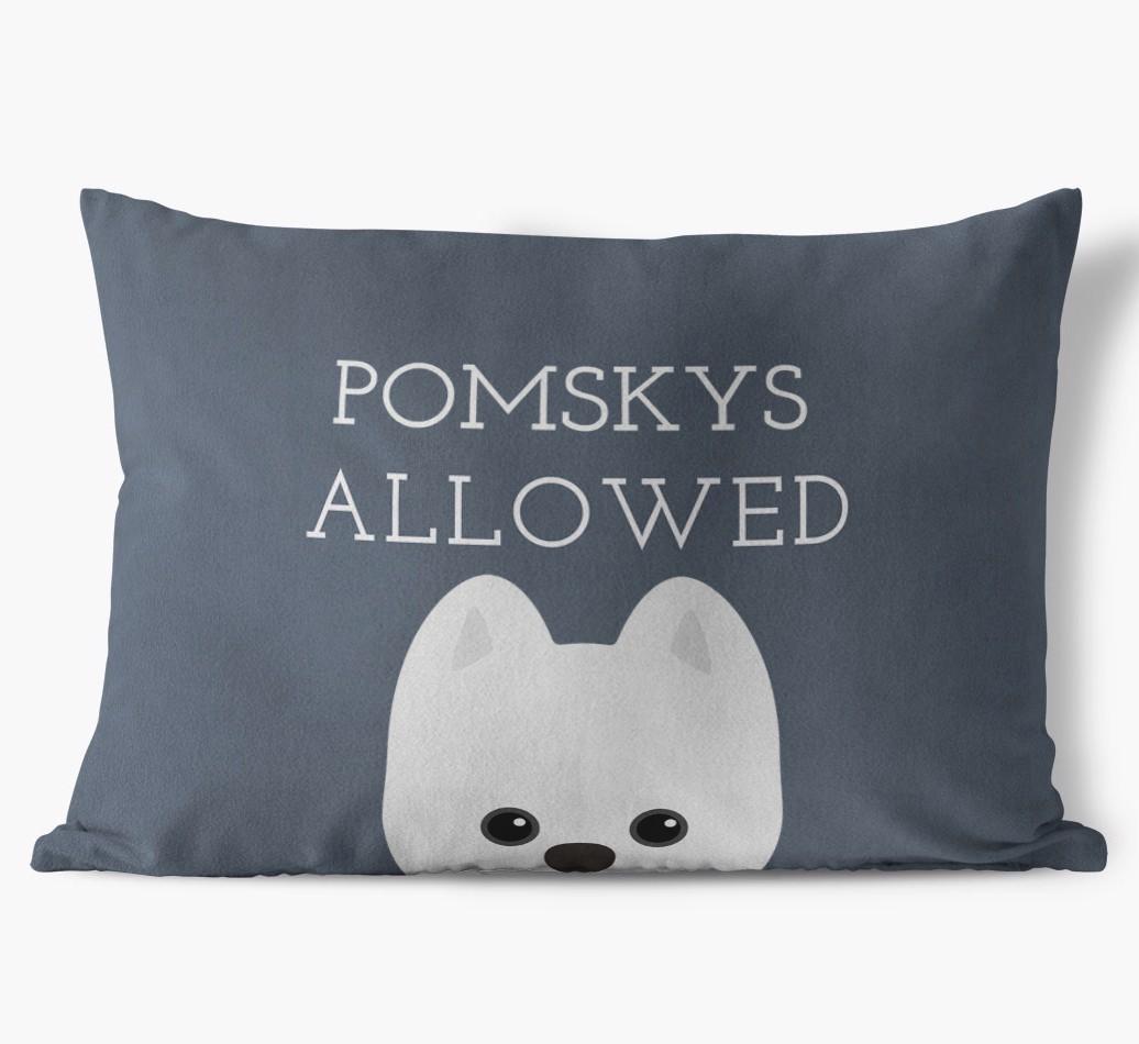 Dogs Allowed: Personalized {breedFullName} Soft Touch Pillow