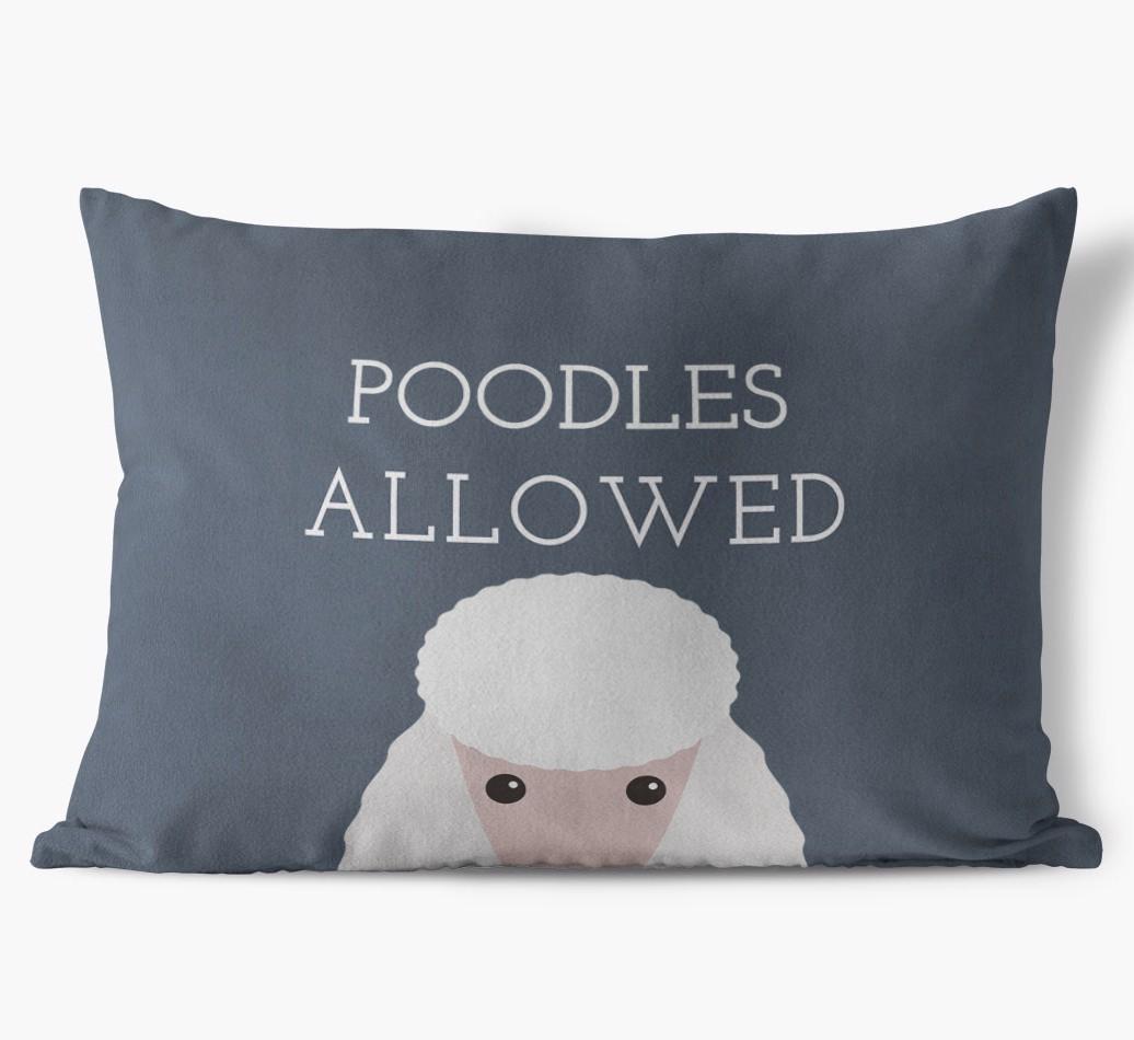 Dogs Allowed: Personalized {breedFullName} Soft Touch Pillow