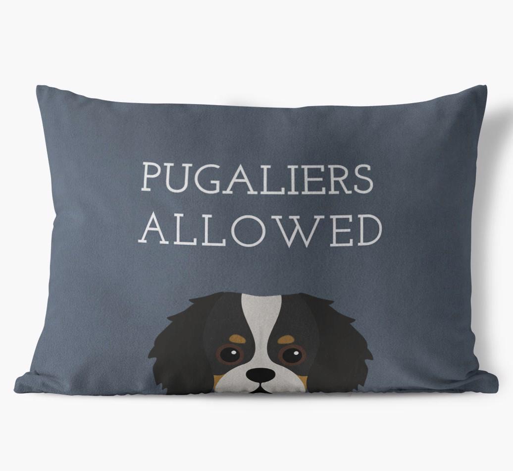Dogs Allowed: Personalized {breedFullName} Soft Touch Pillow