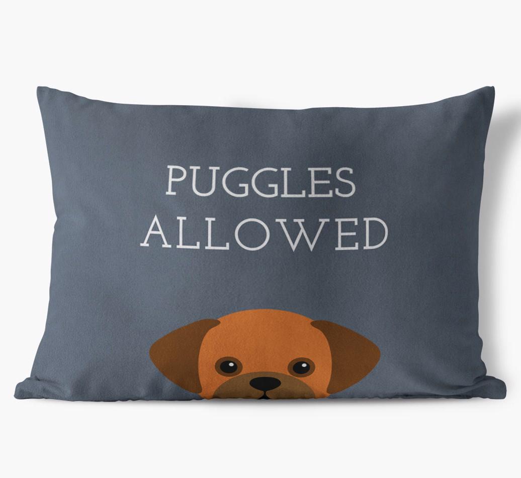 Dogs Allowed: Personalized {breedFullName} Soft Touch Pillow