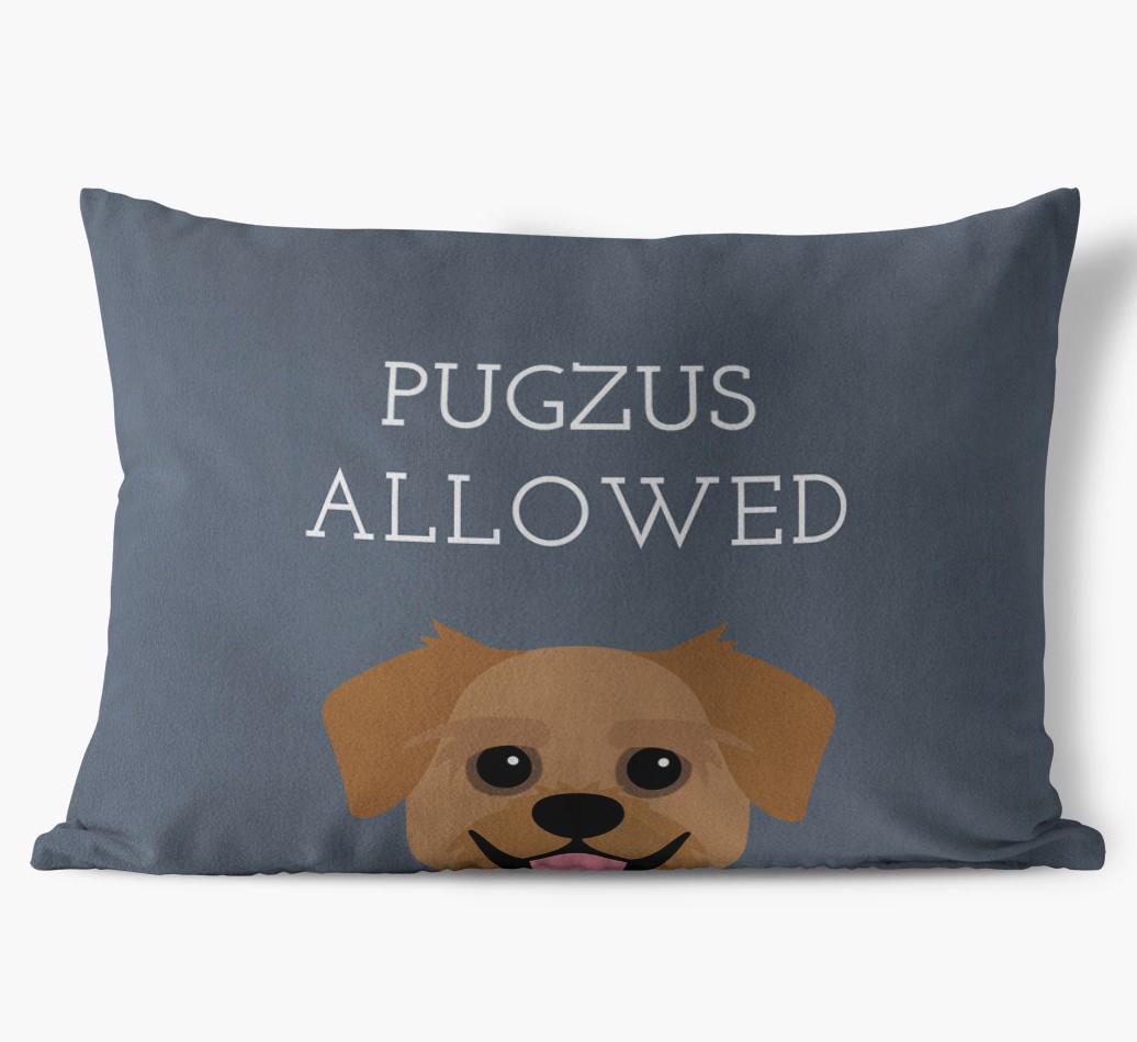 Dogs Allowed: Personalized {breedFullName} Soft Touch Pillow