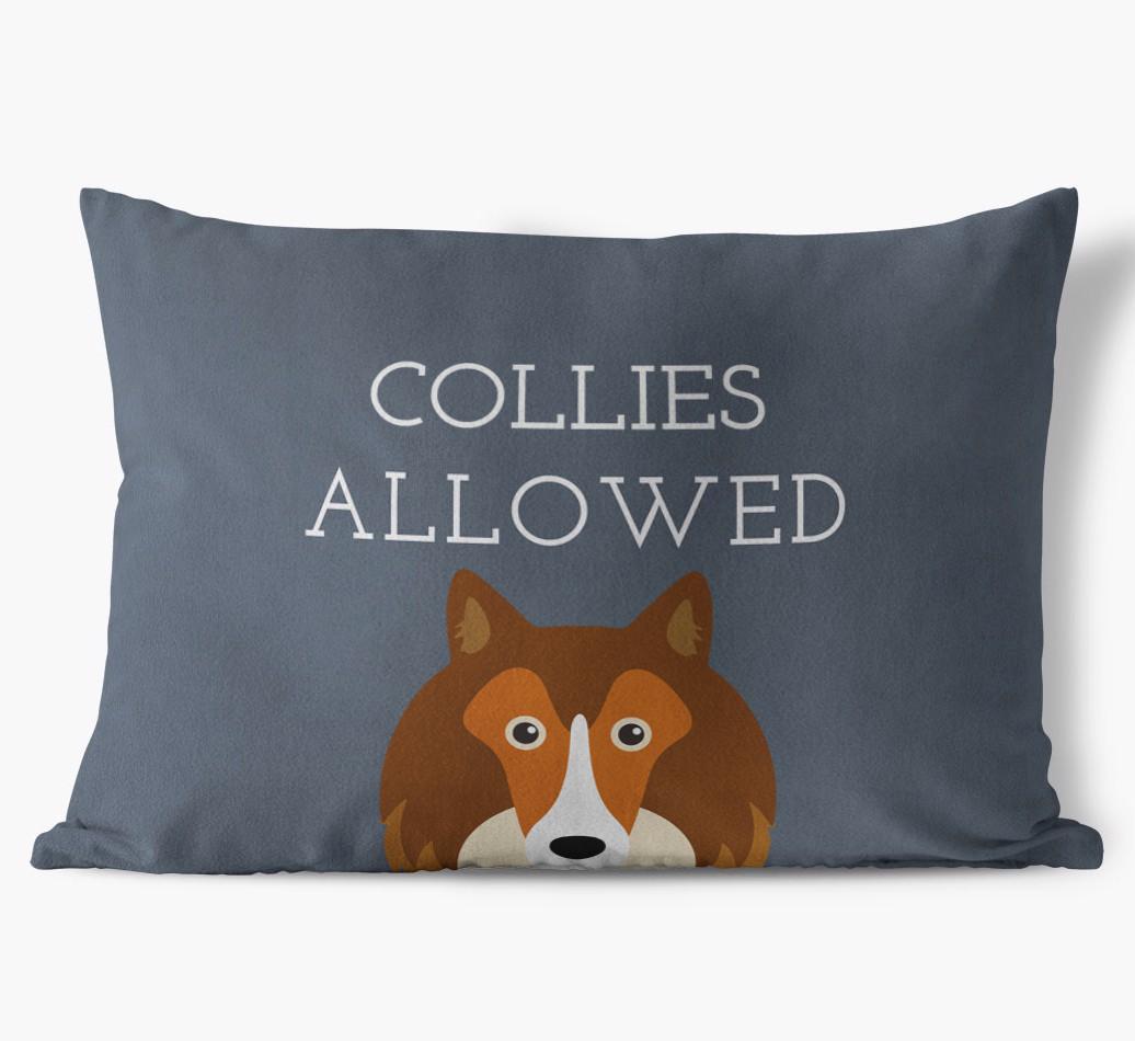 Dogs Allowed: Personalized {breedFullName} Soft Touch Pillow
