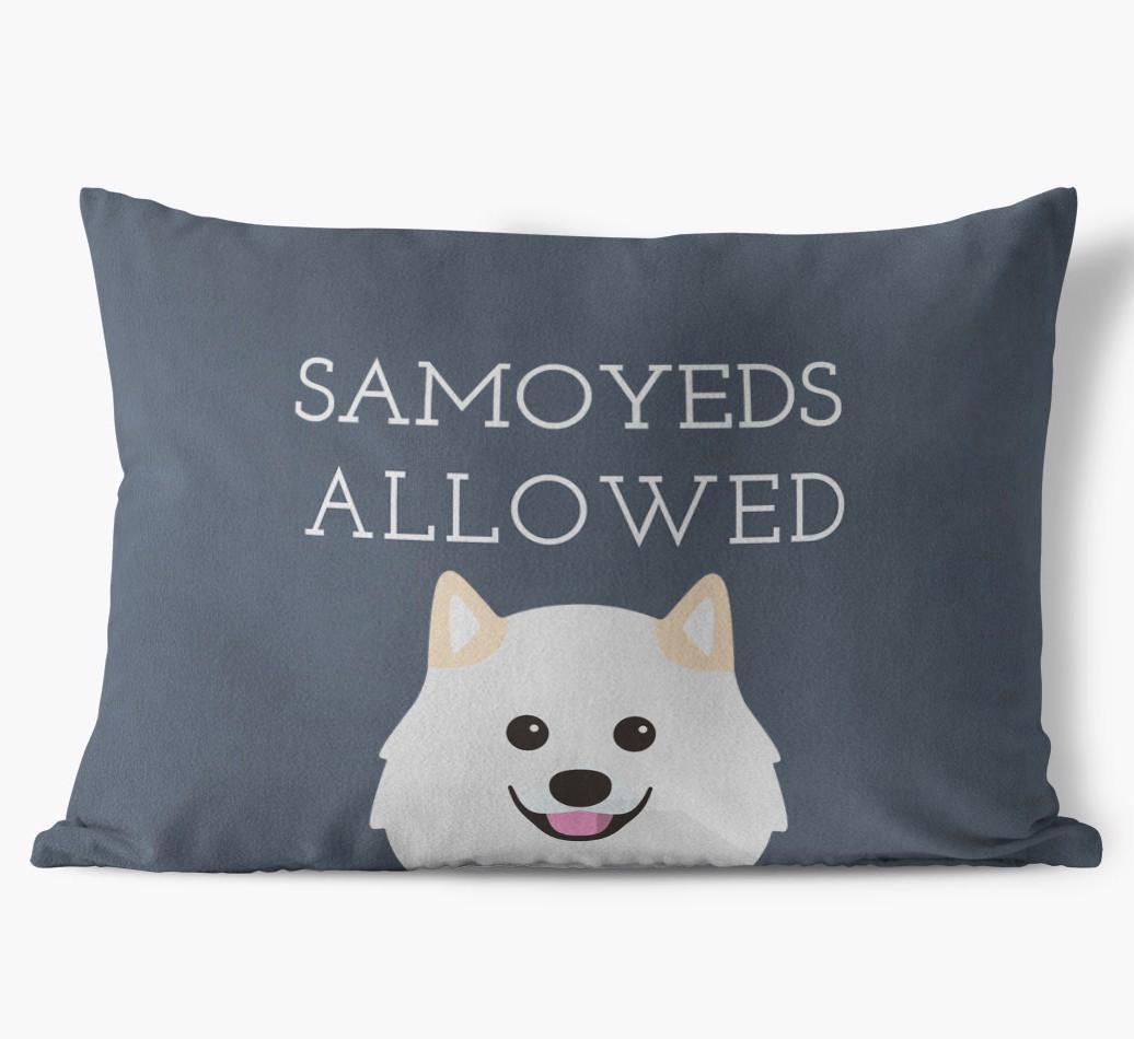 Dogs Allowed: Personalized {breedFullName} Soft Touch Pillow