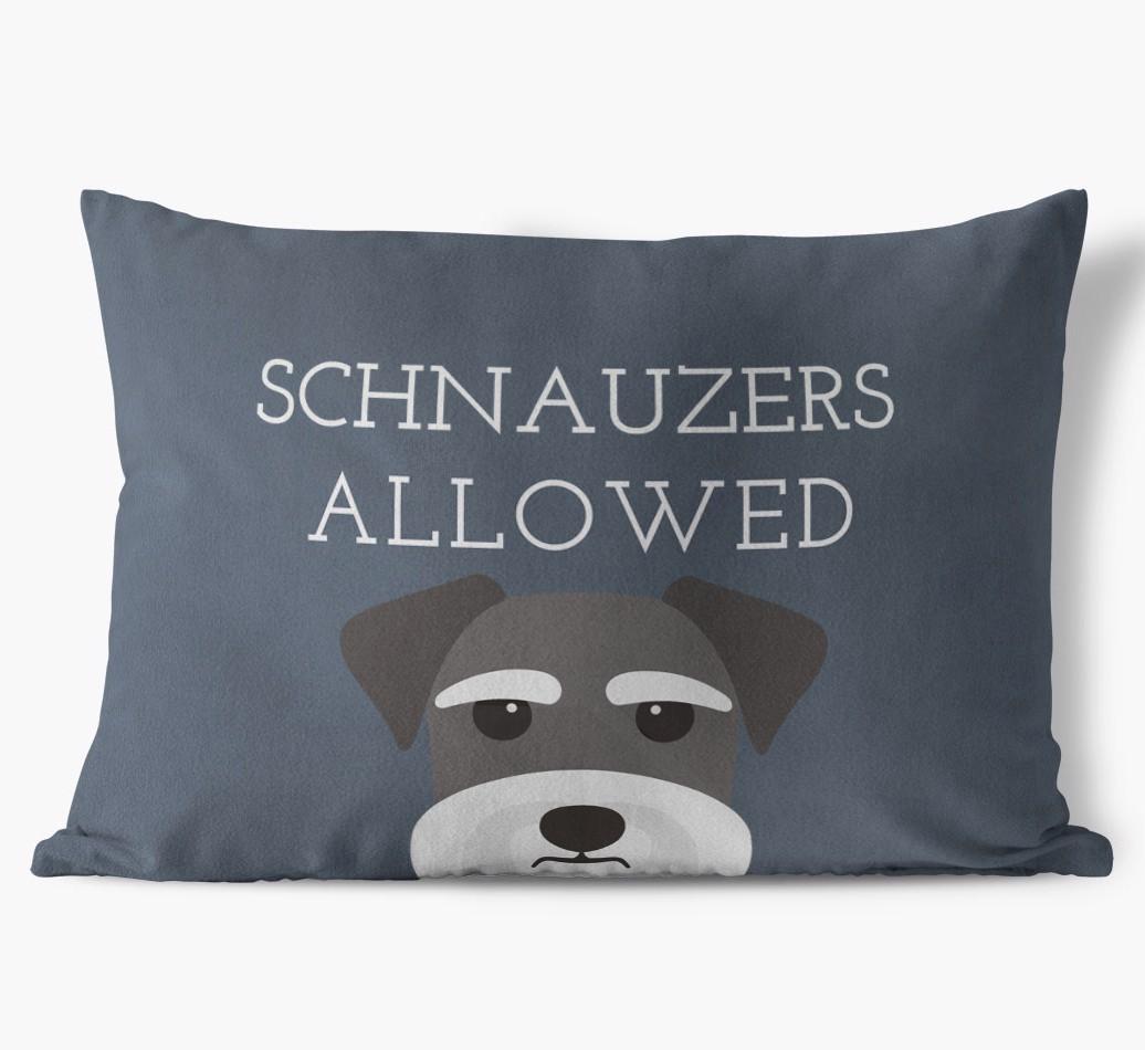 Dogs Allowed: Personalized {breedFullName} Soft Touch Pillow
