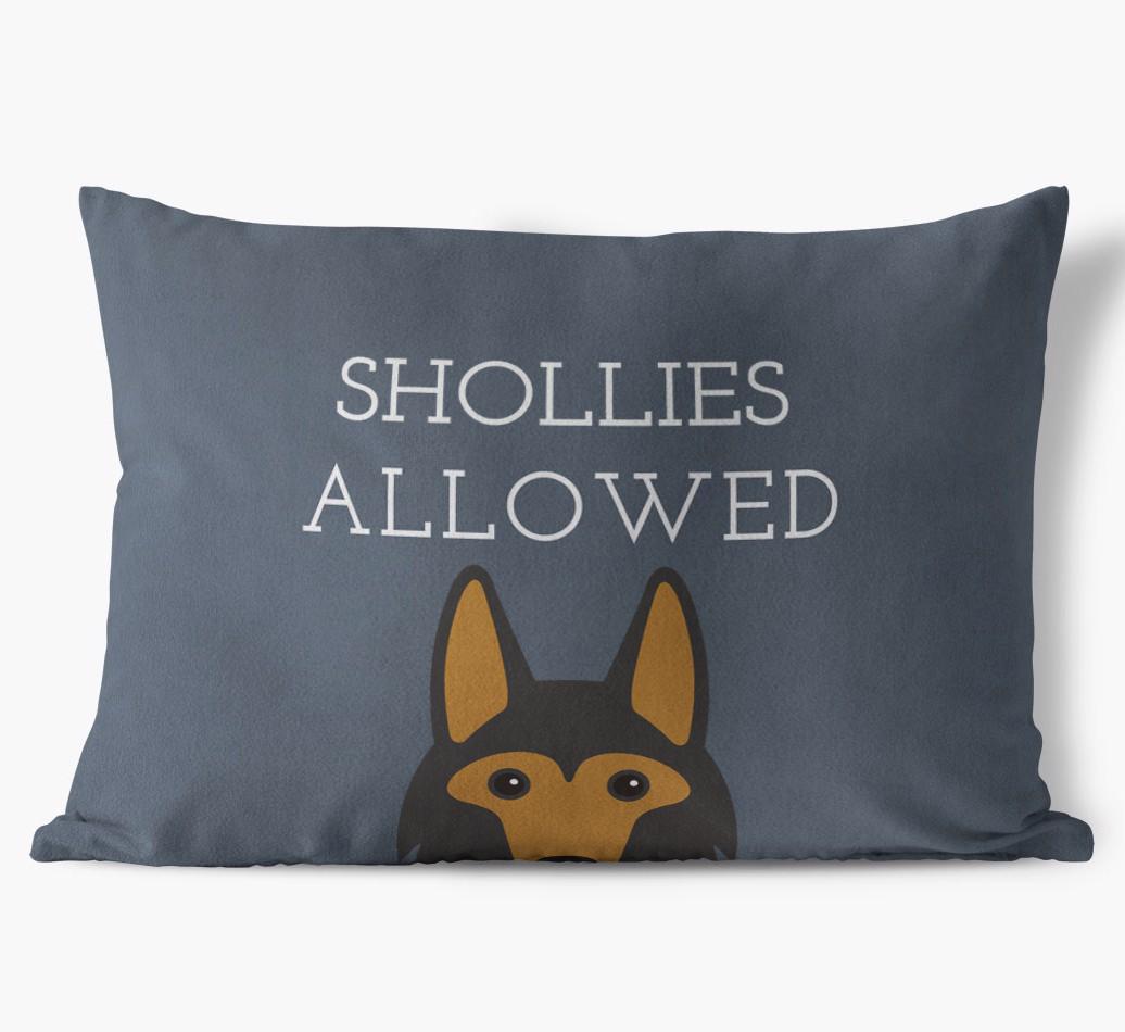 Dogs Allowed: Personalized {breedFullName} Soft Touch Pillow