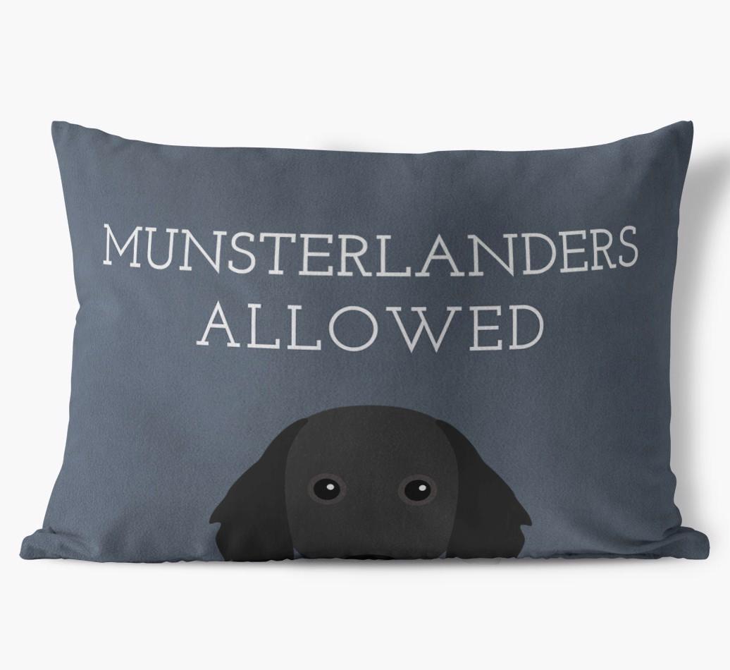 Dogs Allowed: Personalized {breedFullName} Soft Touch Pillow