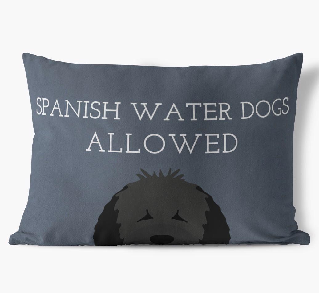 Dogs Allowed: Personalized {breedFullName} Soft Touch Pillow