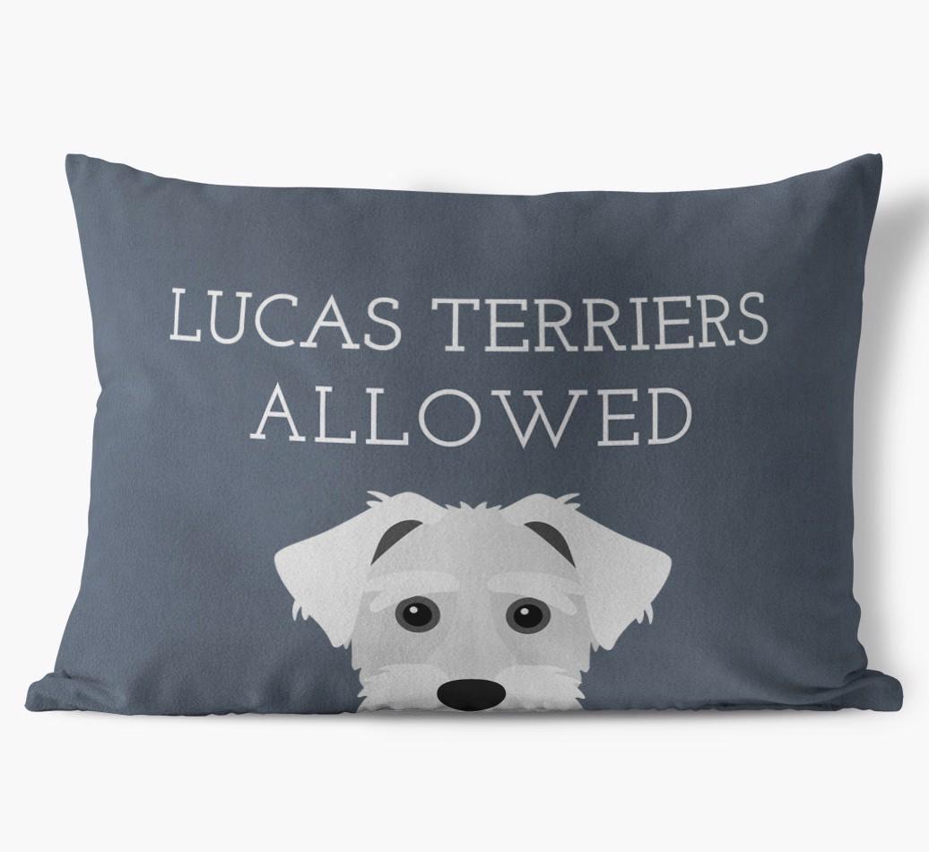 Dogs Allowed: Personalized {breedFullName} Soft Touch Pillow