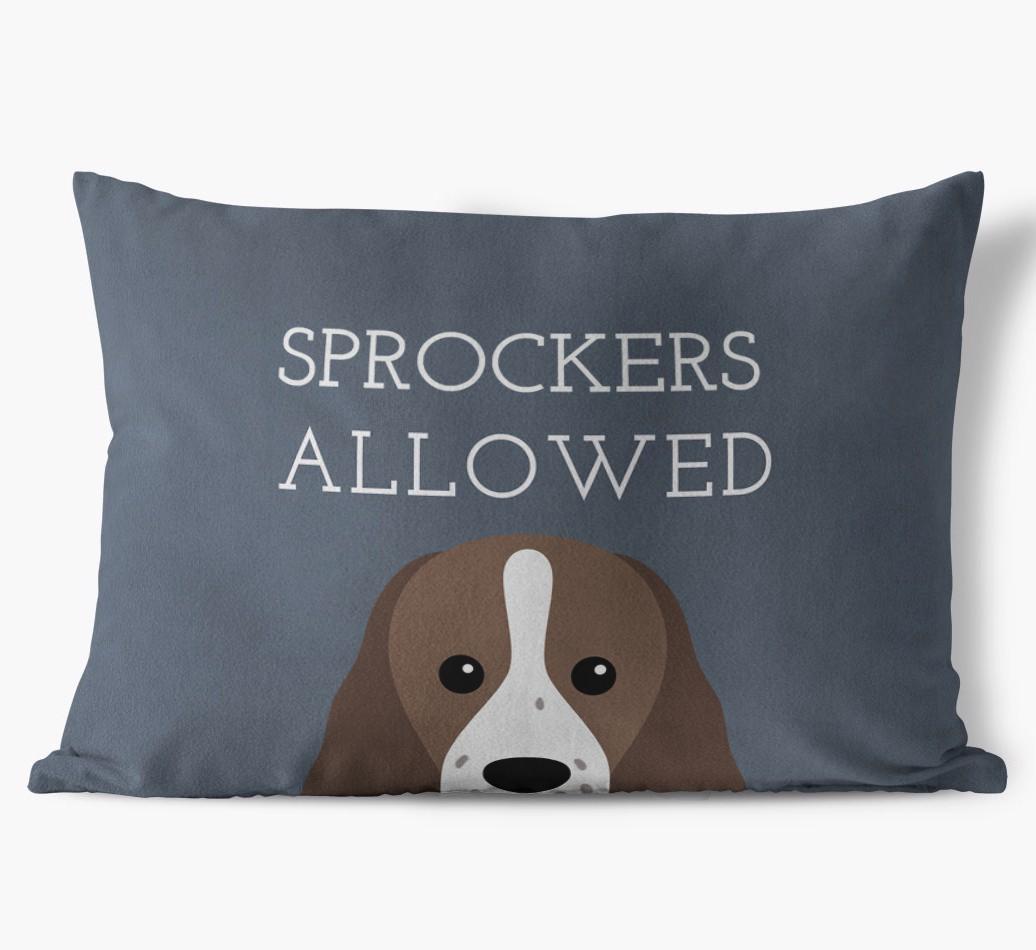 Dogs Allowed: Personalized {breedFullName} Soft Touch Pillow