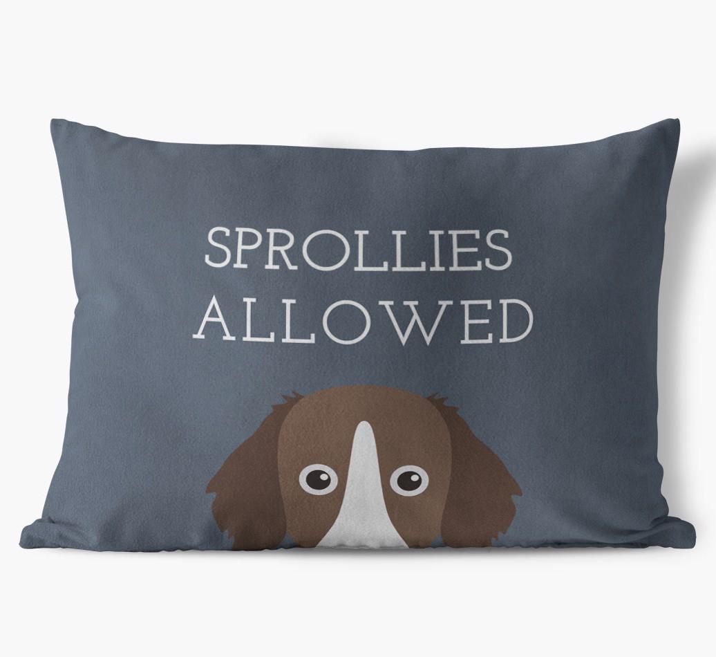 Dogs Allowed: Personalized {breedFullName} Soft Touch Pillow