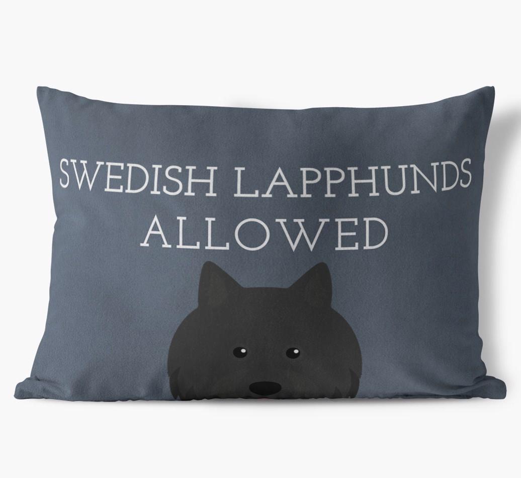 Dogs Allowed: Personalized {breedFullName} Soft Touch Pillow