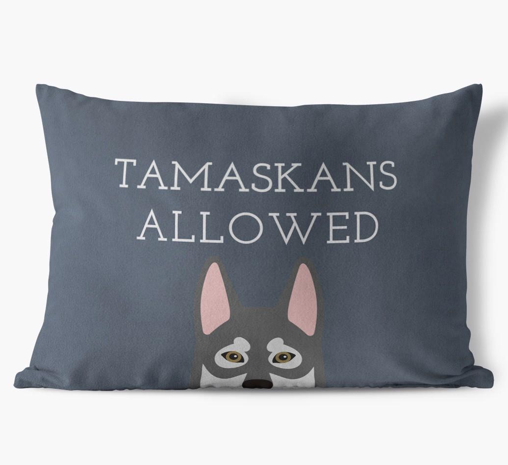 Dogs Allowed: Personalized {breedFullName} Soft Touch Pillow