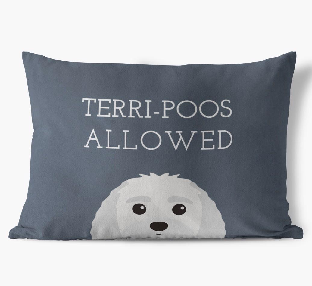 Dogs Allowed: Personalized {breedFullName} Soft Touch Pillow