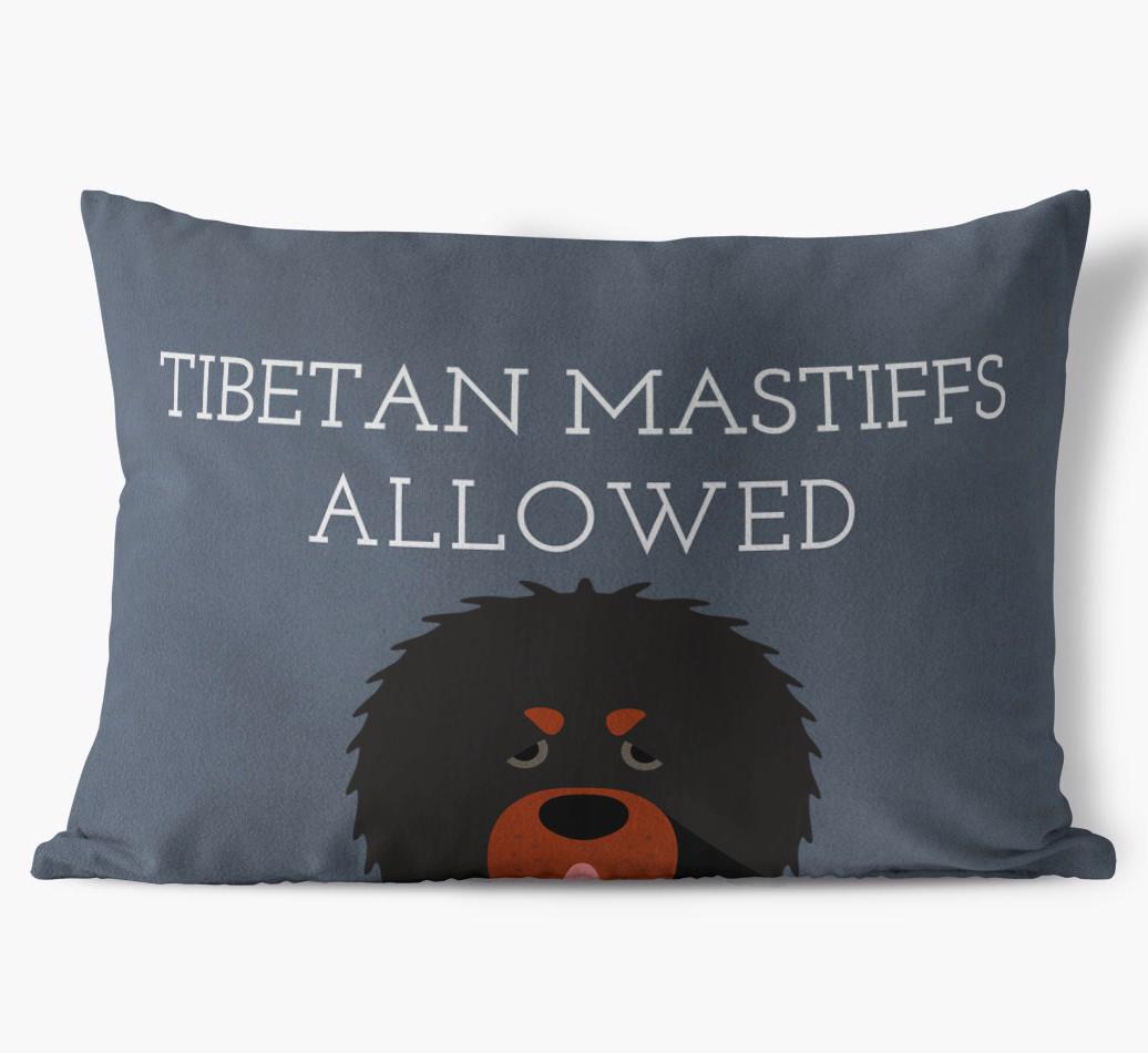 Dogs Allowed: Personalized {breedFullName} Soft Touch Pillow