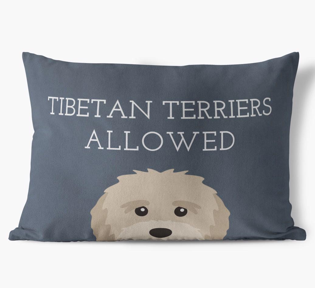 Dogs Allowed: Personalized {breedFullName} Soft Touch Pillow