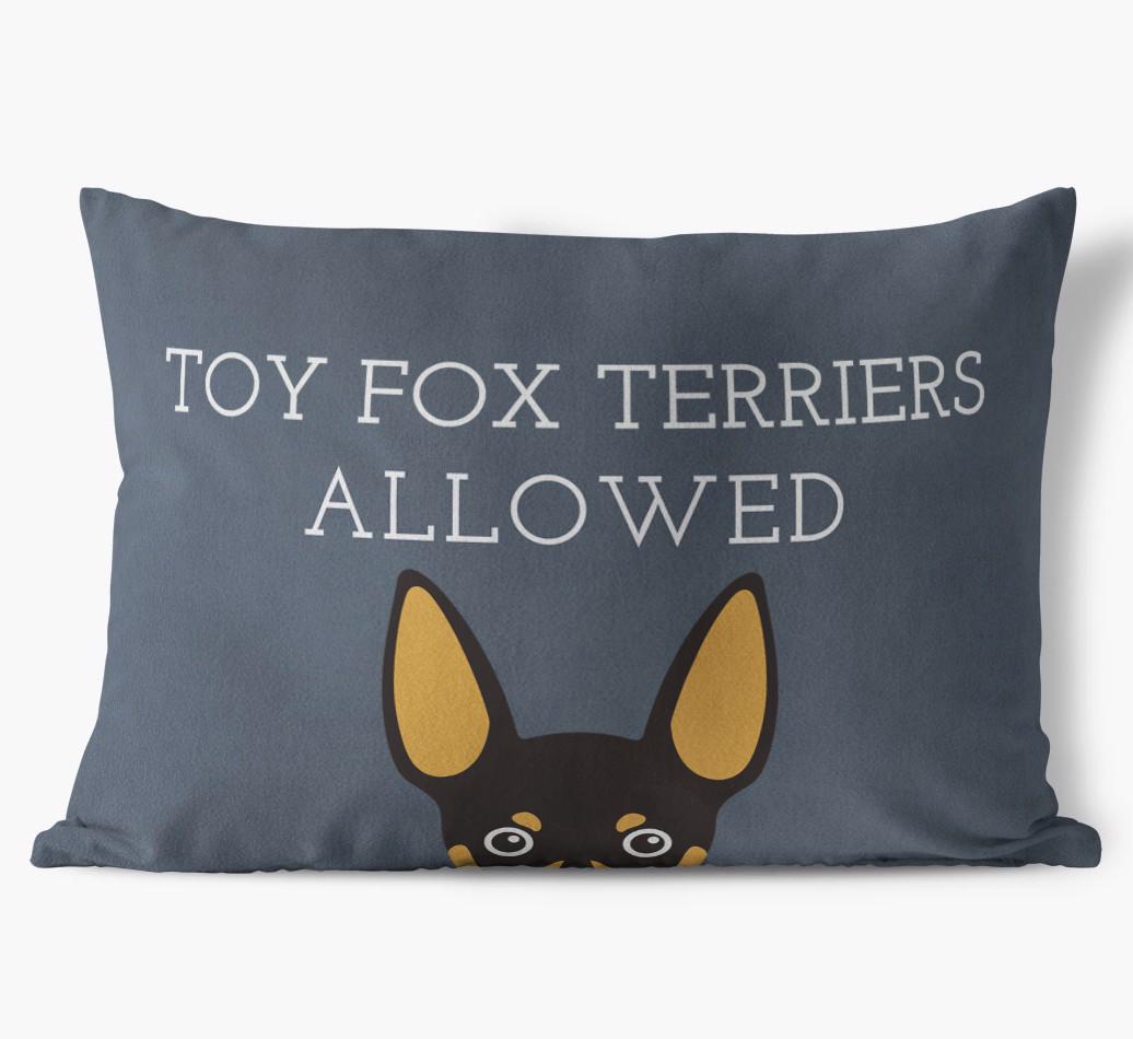 Dogs Allowed: Personalized {breedFullName} Soft Touch Pillow