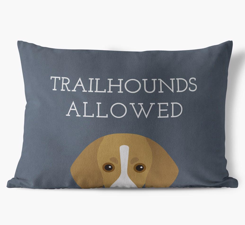 Dogs Allowed: Personalized {breedFullName} Soft Touch Pillow