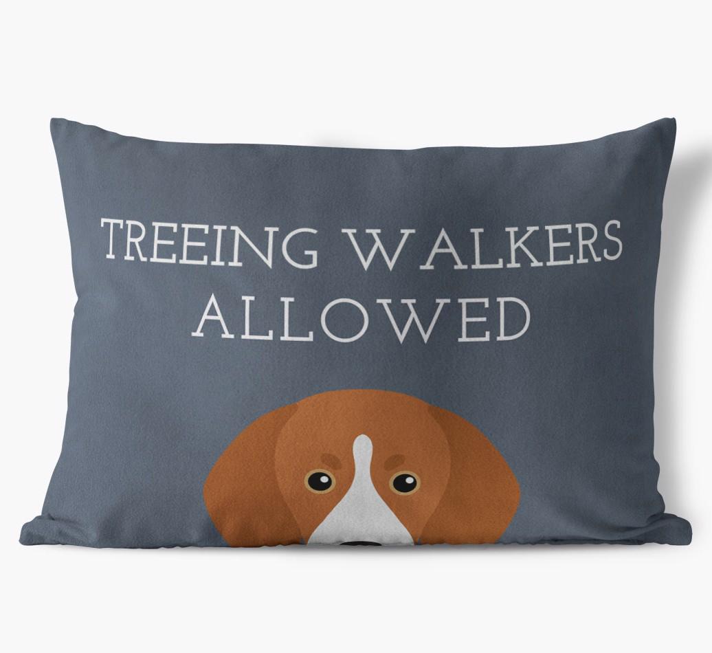 Dogs Allowed: Personalized {breedFullName} Soft Touch Pillow