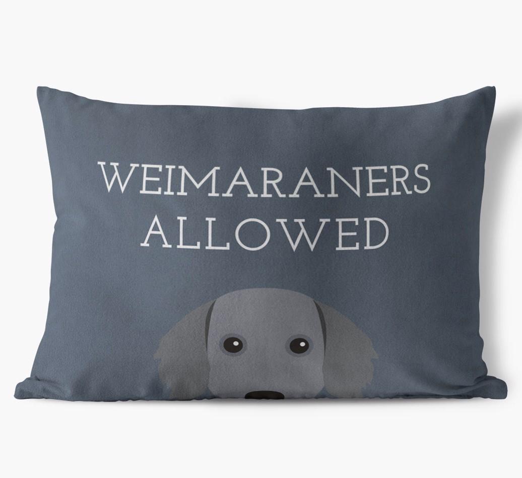 Dogs Allowed: Personalized {breedFullName} Soft Touch Pillow