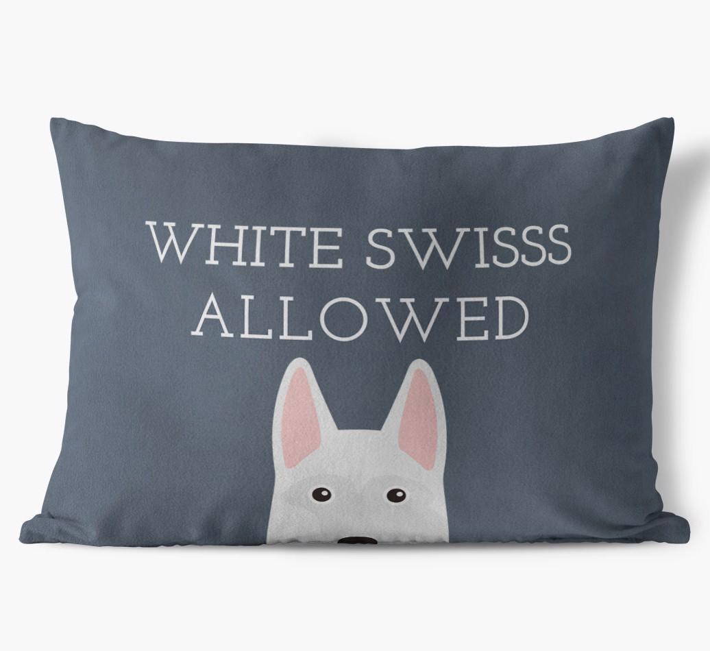 Dogs Allowed: Personalized {breedFullName} Soft Touch Pillow
