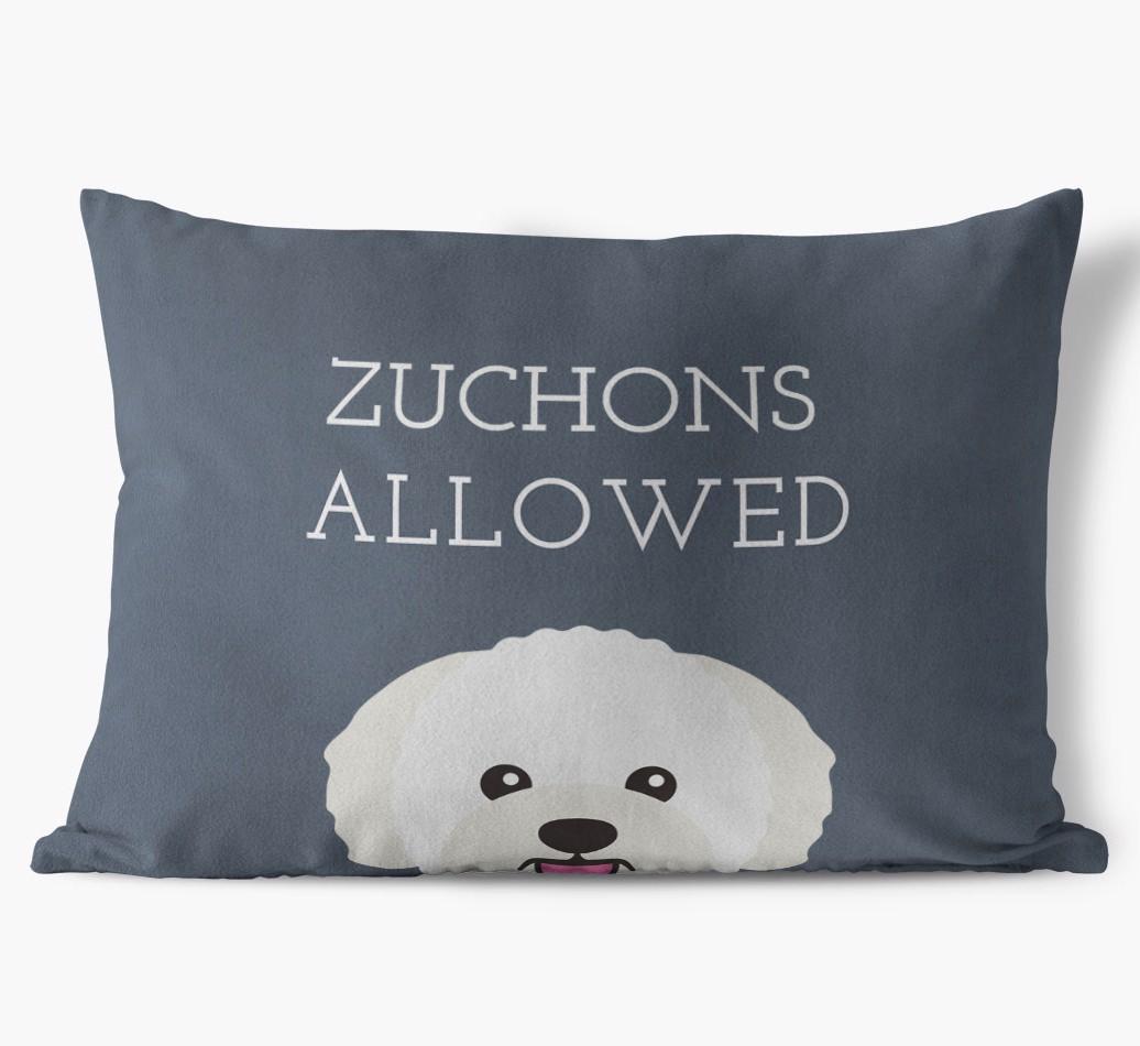 Dogs Allowed: Personalized {breedFullName} Soft Touch Pillow
