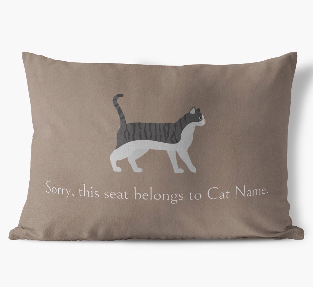 Sorry, This Seat Belongs to... : Personalised {breedCommonName} Soft Touch Cushion