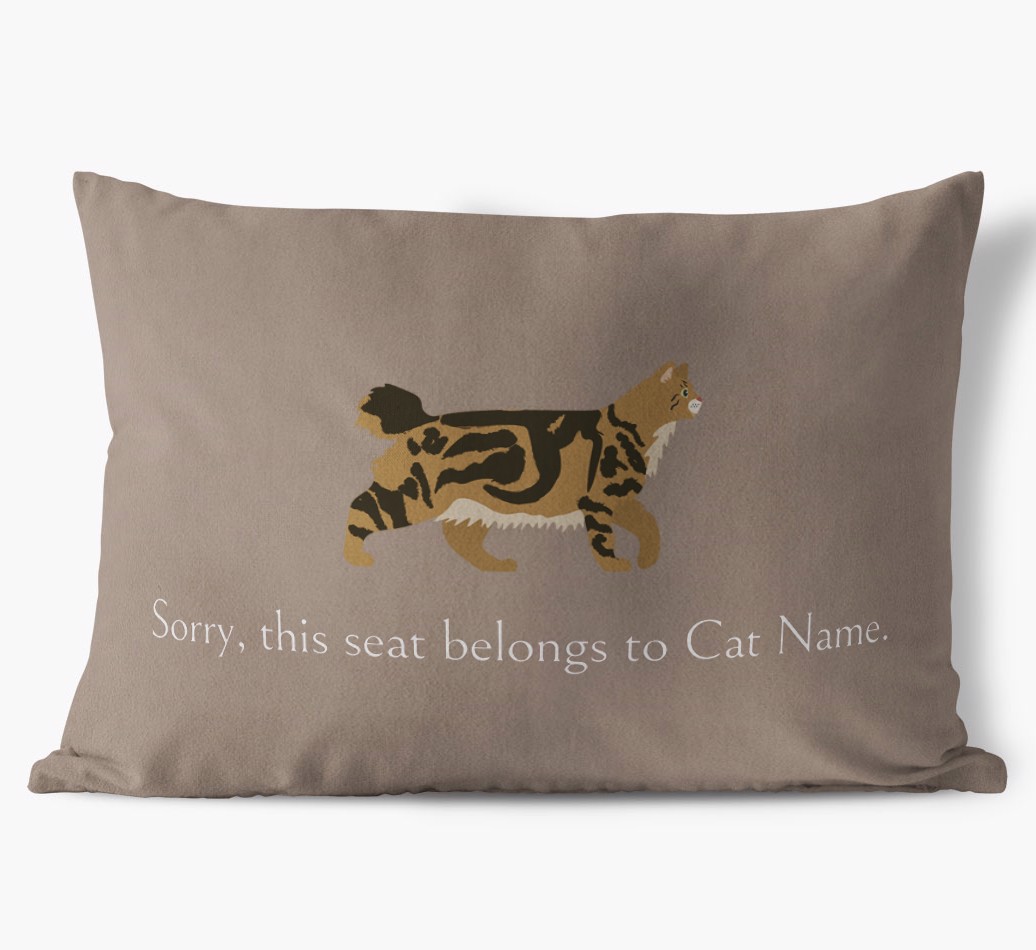 Sorry, This Seat Belongs to... : Personalised {breedCommonName} Soft Touch Cushion