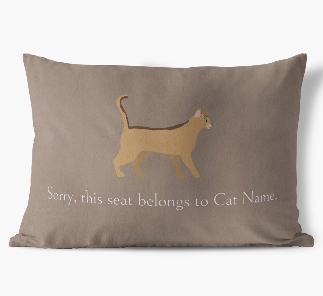 Sorry, This Seat Belongs to... : Personalised {breedCommonName} Soft Touch Cushion