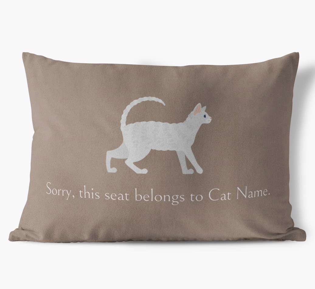 Sorry, This Seat Belongs to... : Personalised {breedCommonName} Soft Touch Cushion