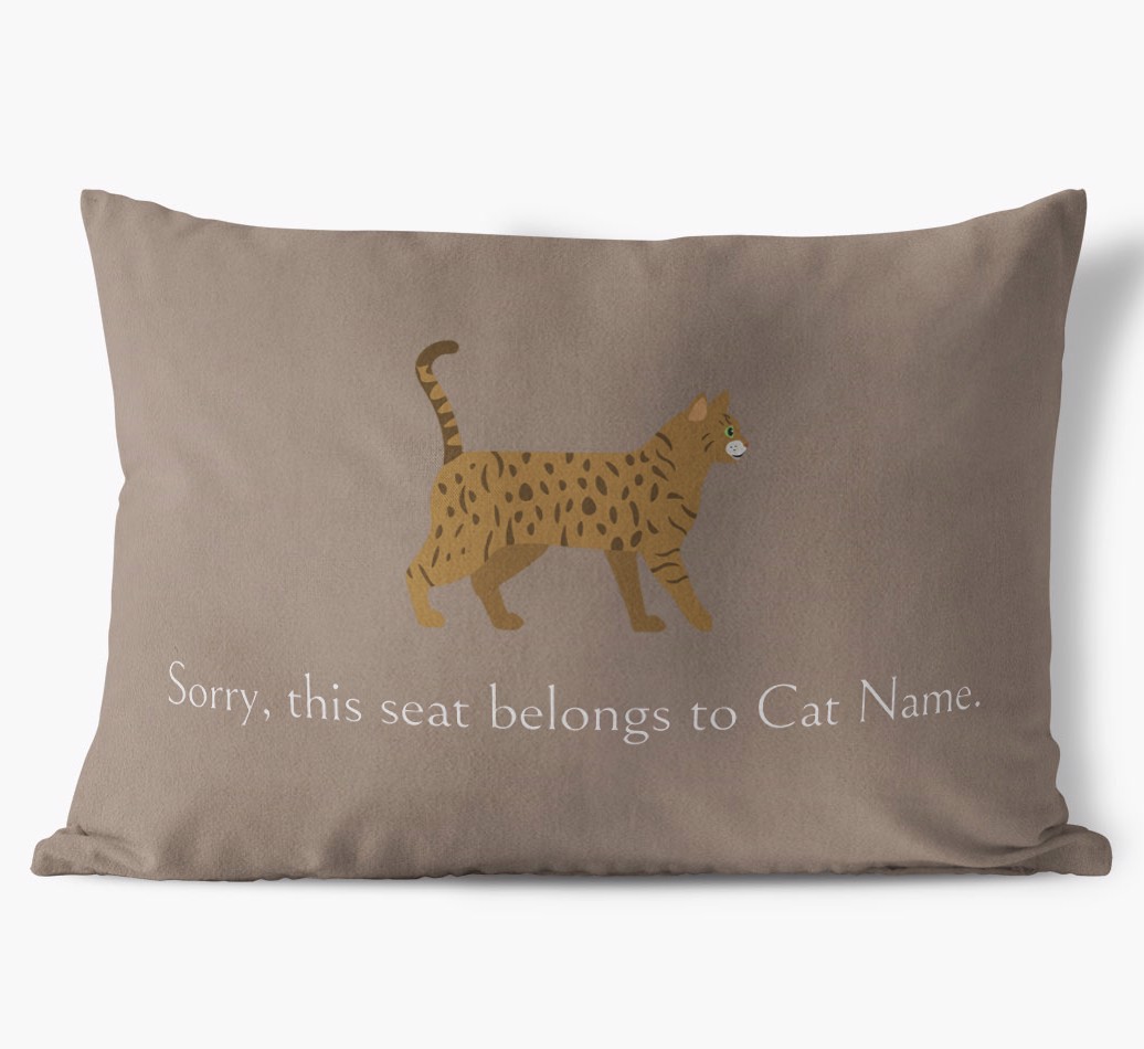 Sorry, This Seat Belongs to... : Personalised {breedCommonName} Soft Touch Cushion