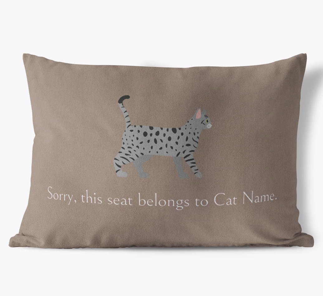 Sorry, This Seat Belongs to... : Personalised {breedCommonName} Soft Touch Cushion