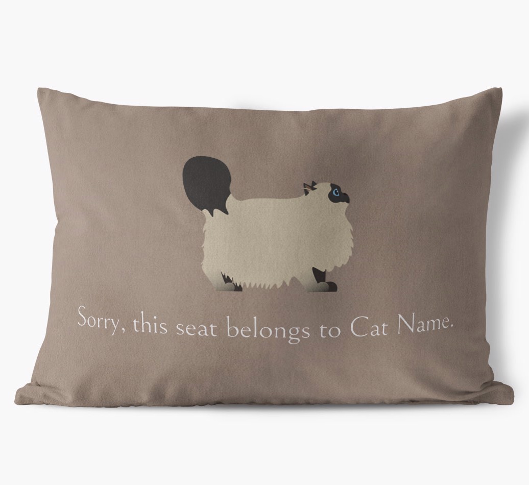 Sorry, This Seat Belongs to... : Personalised {breedCommonName} Soft Touch Cushion