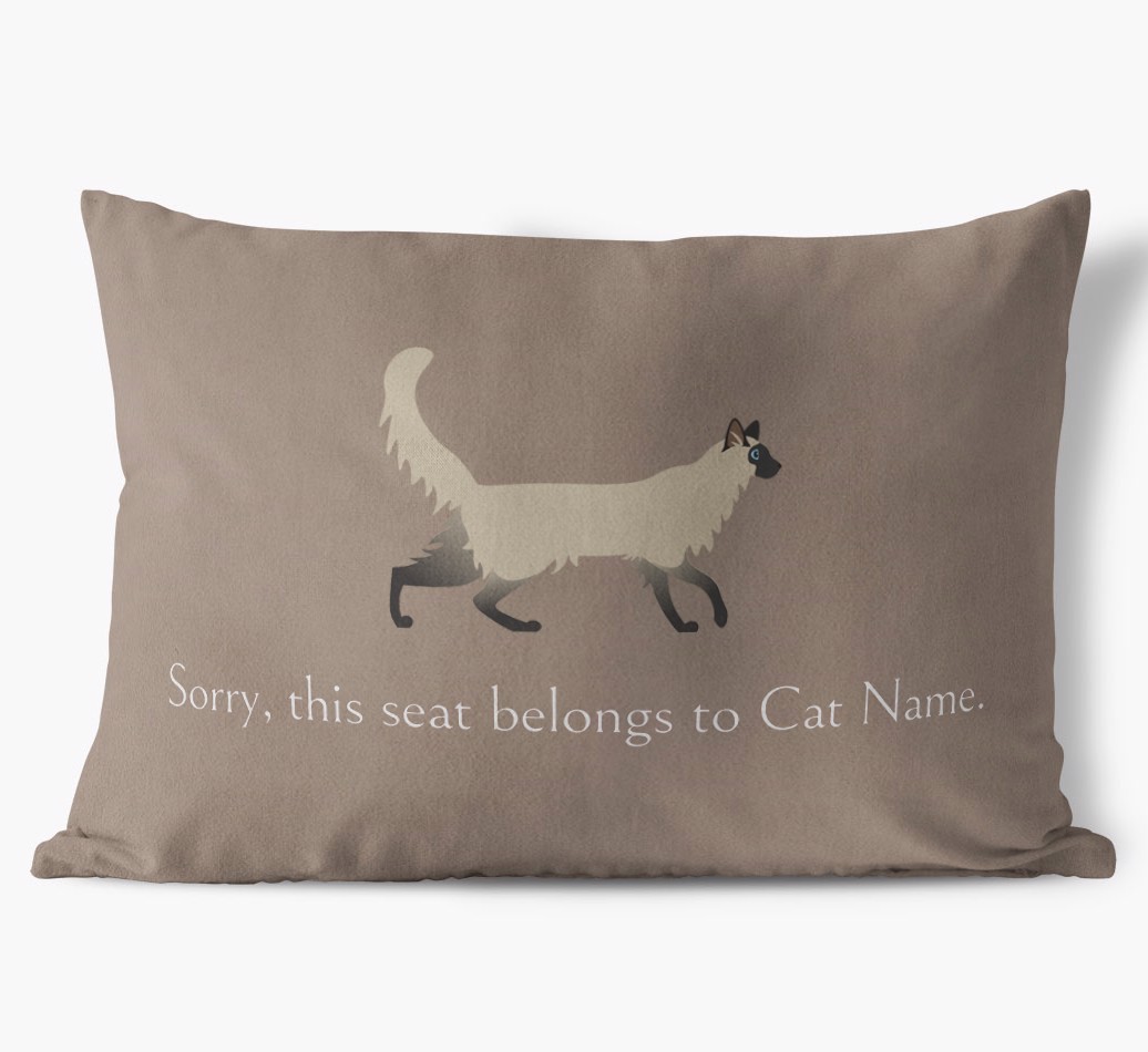 Sorry, This Seat Belongs to... : Personalised {breedCommonName} Soft Touch Cushion