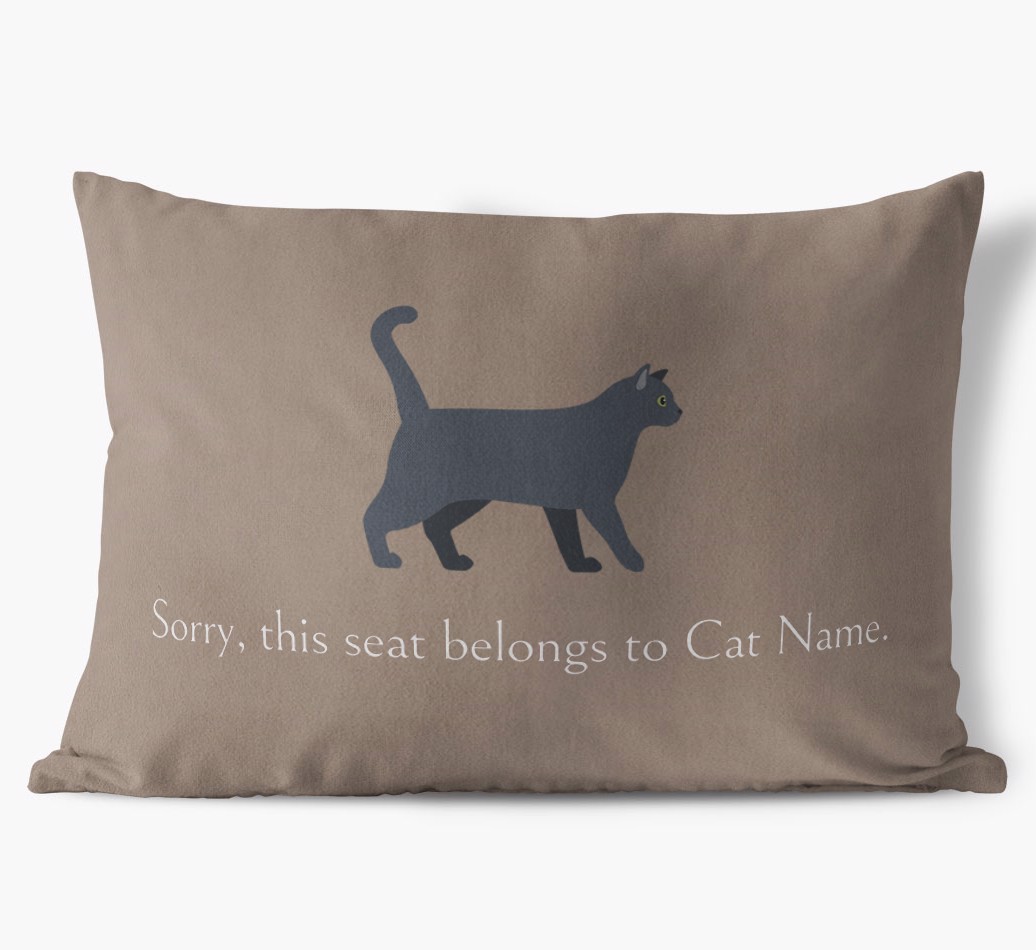 Sorry, This Seat Belongs to... : Personalised {breedCommonName} Soft Touch Cushion