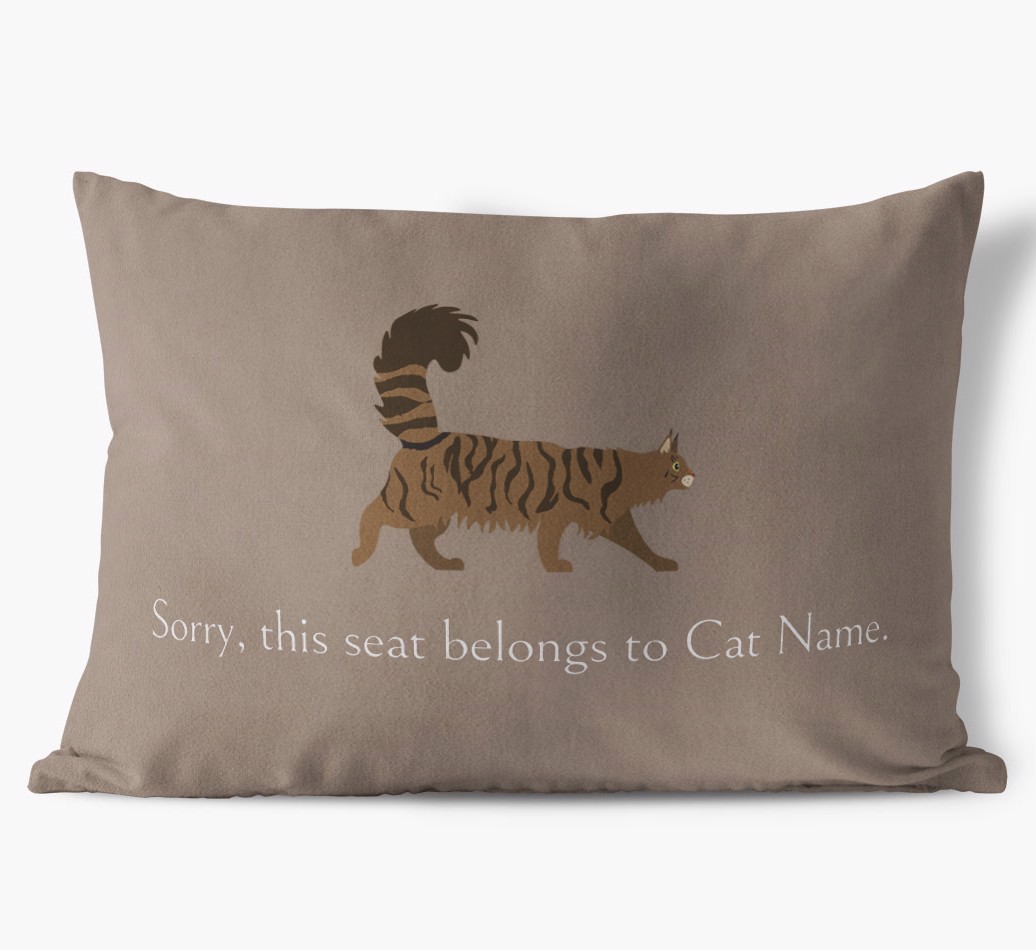 Sorry, This Seat Belongs to... : Personalised {breedCommonName} Soft Touch Cushion
