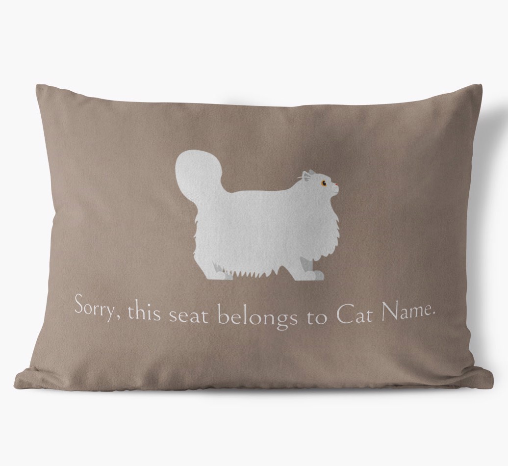 Sorry, This Seat Belongs to... : Personalised {breedCommonName} Soft Touch Cushion