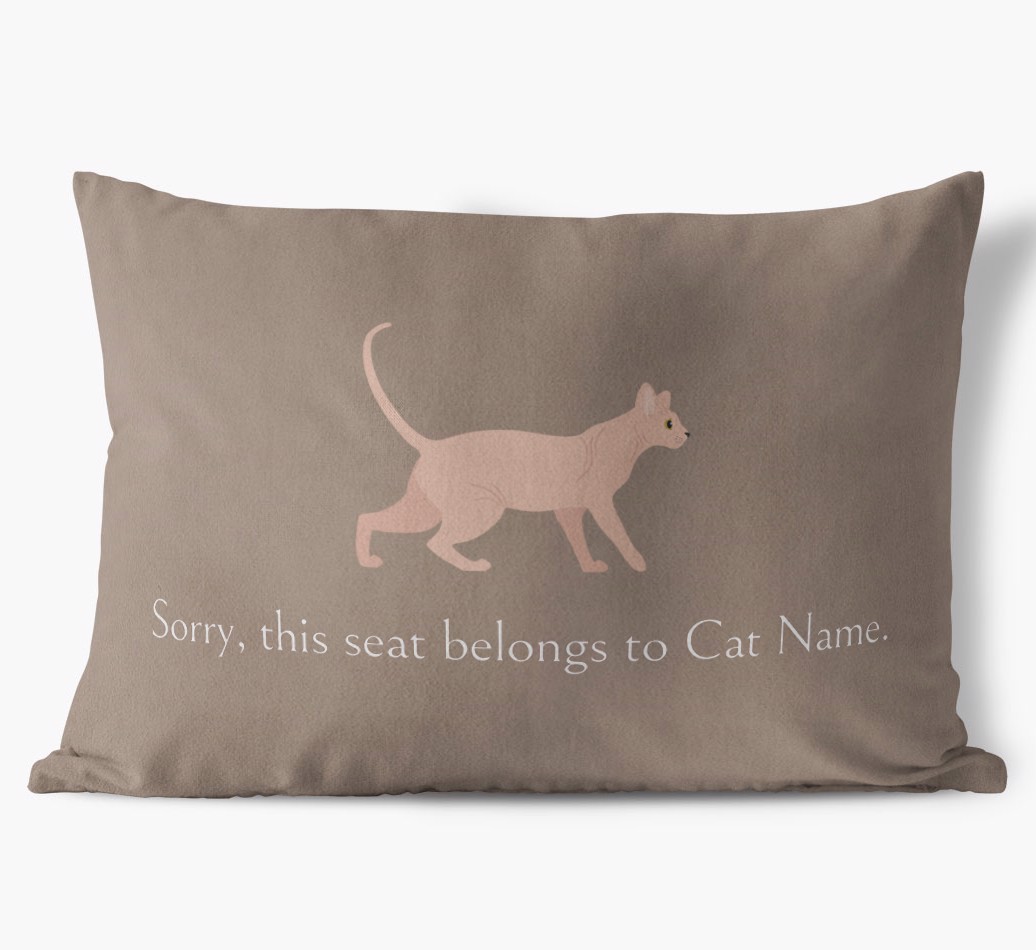 Sorry, This Seat Belongs to... : Personalised {breedCommonName} Soft Touch Cushion