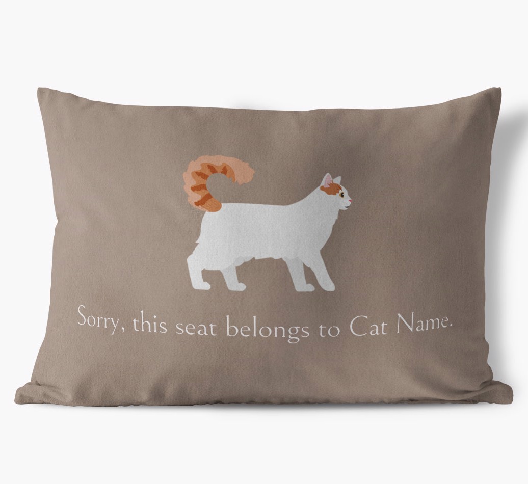 Sorry, This Seat Belongs to... : Personalised {breedCommonName} Soft Touch Cushion