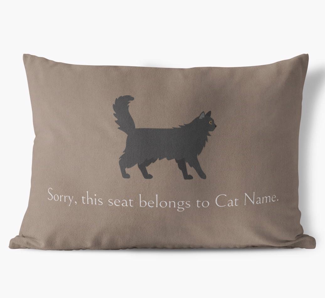 Sorry, This Seat Belongs to... : Personalized {breedCommonName} Soft Touch Pillow