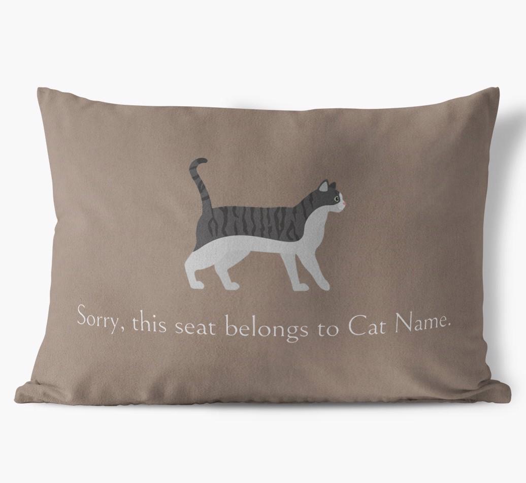 Sorry, This Seat Belongs to... : Personalized {breedCommonName} Soft Touch Pillow