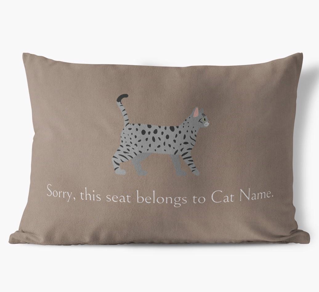 Sorry, This Seat Belongs to... : Personalized {breedCommonName} Soft Touch Pillow