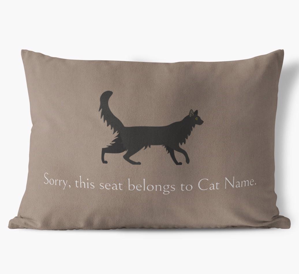 Sorry, This Seat Belongs to... : Personalized {breedCommonName} Soft Touch Pillow