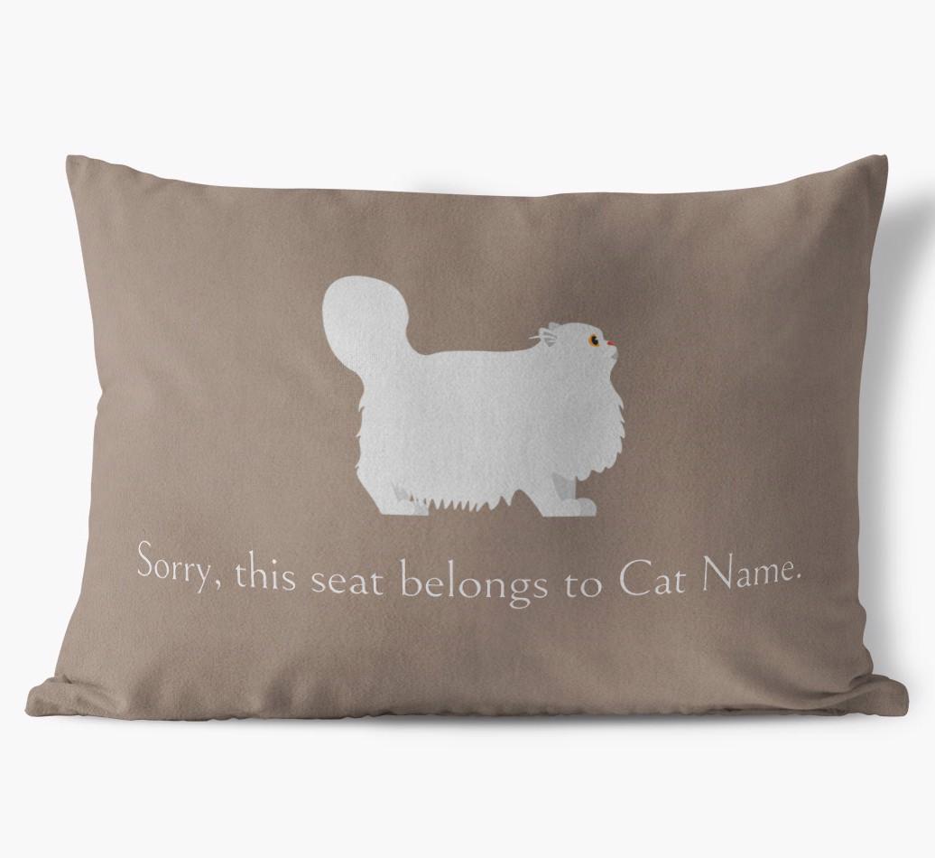 Sorry, This Seat Belongs to... : Personalized {breedCommonName} Soft Touch Pillow