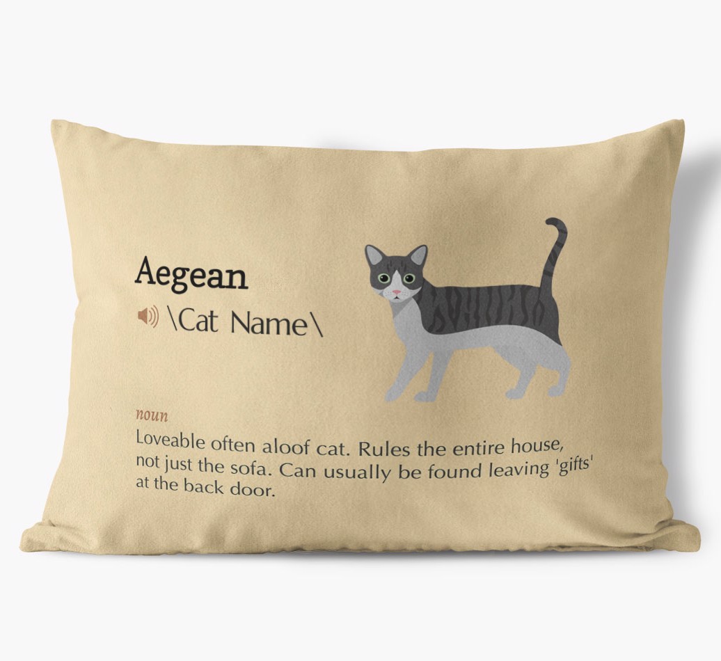 {breedCommonName} Definition: Personalised Soft Touch Cushion 