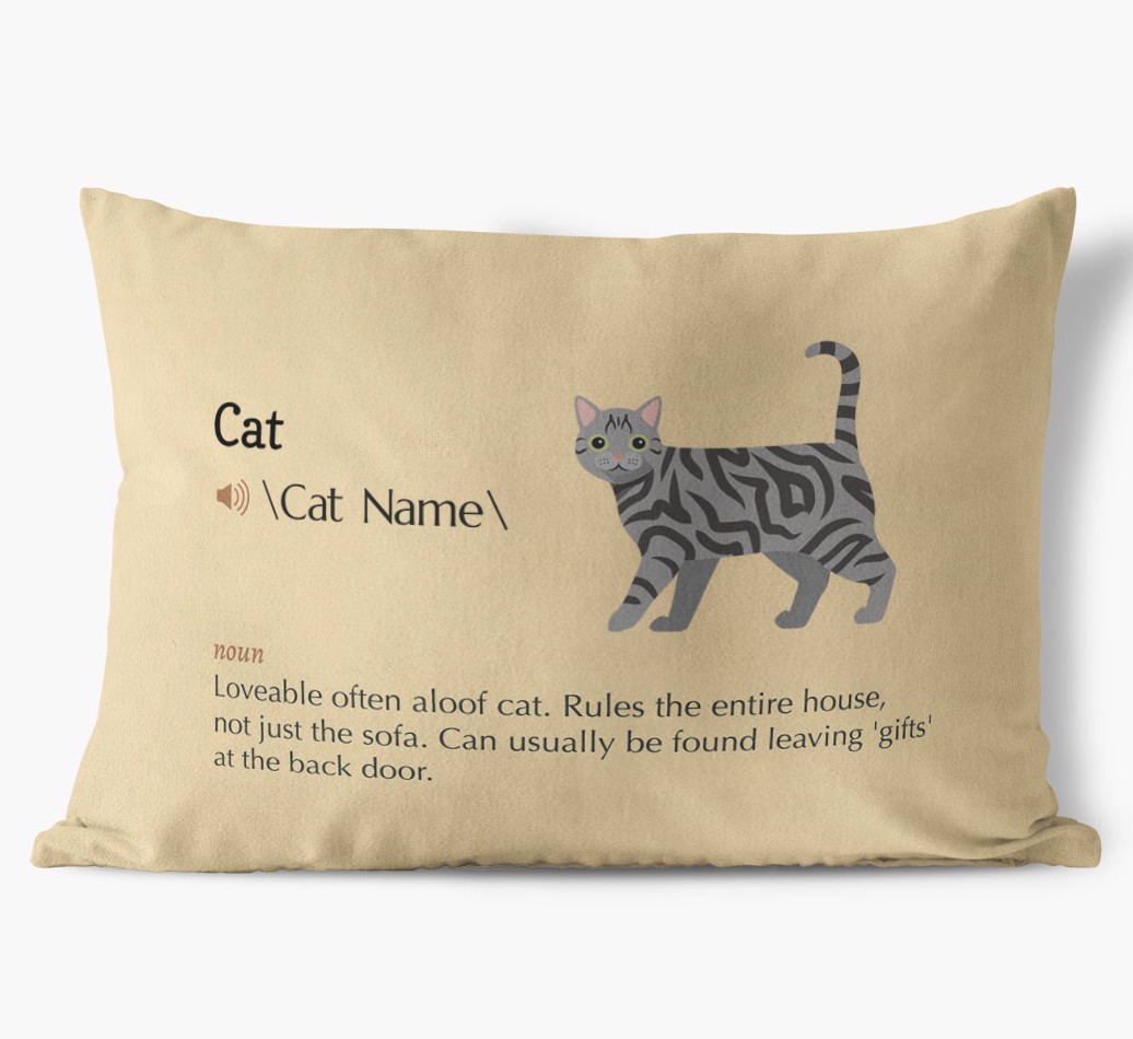{breedCommonName} Definition: Personalised Soft Touch Cushion 