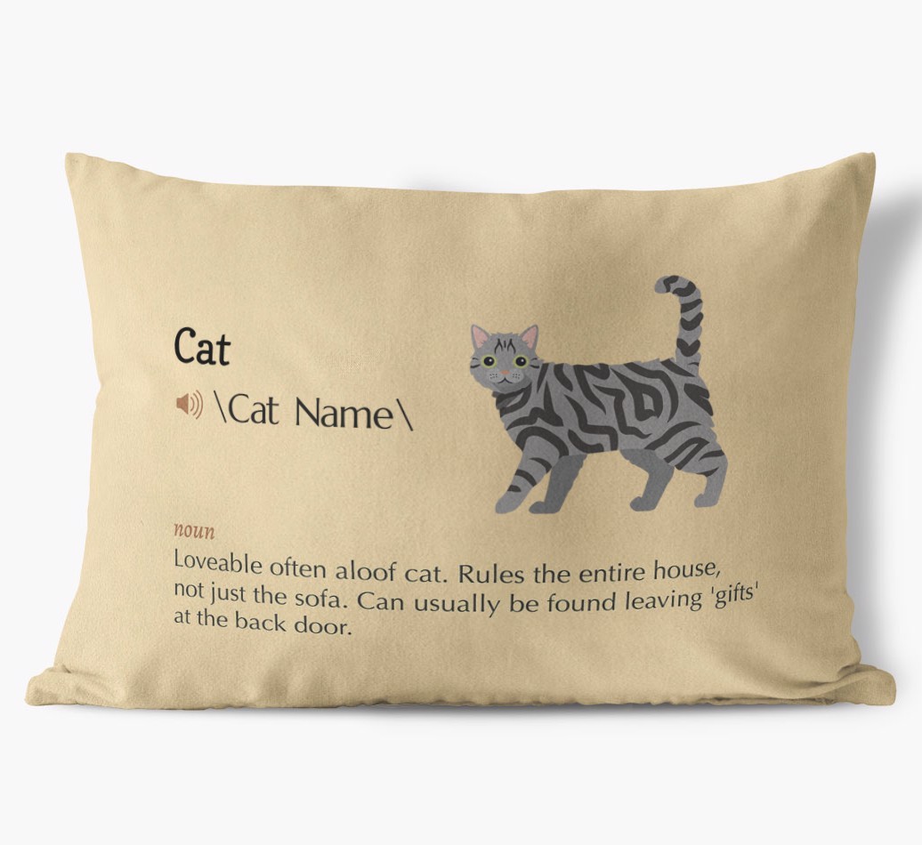 {breedCommonName} Definition: Personalised Soft Touch Cushion 
