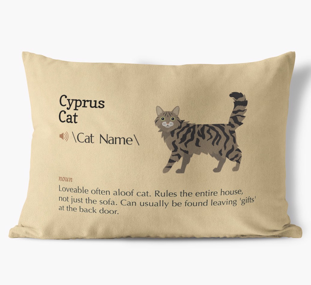 {breedCommonName} Definition: Personalised Soft Touch Cushion 